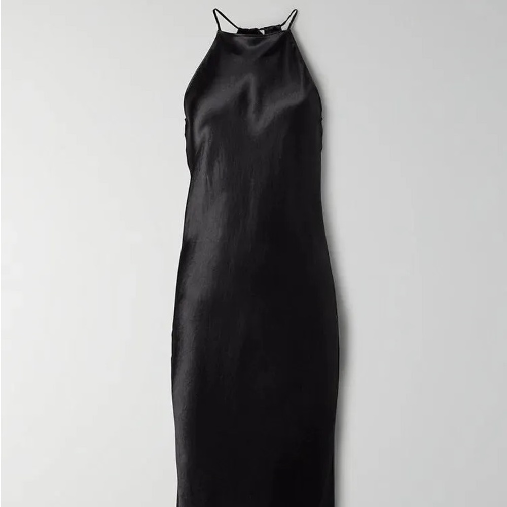NWT Aritzia halter satin midi dress XL babaton lato dress